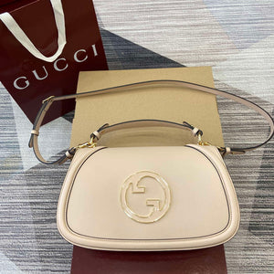 Gucci 815719 Gucci Blondie Medium top handle bag Leather Light Pink - Default Title - View 1