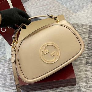 Gucci 815719 Gucci Blondie Medium top handle bag Leather Light Pink - Default Title - View 6