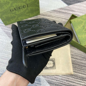 Gucci 815874 GG Emblem Medium wallet Black - Default Title - View 5