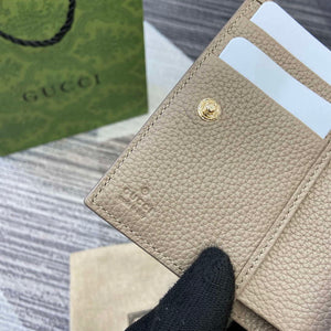 Gucci 815874 GG Emblem Medium wallet Taupe - Default Title - View 9