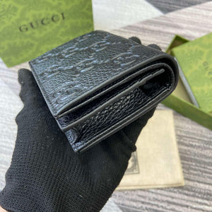 Gucci 815901 GG Emblem mini wallet Black - Default Title - View 4