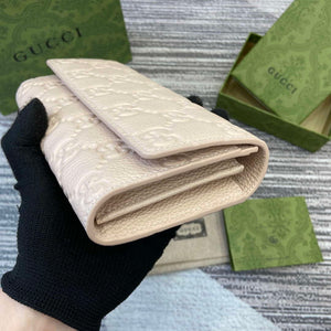 Gucci 815922 GG Emblem continental wallet Beige - Default Title - View 4