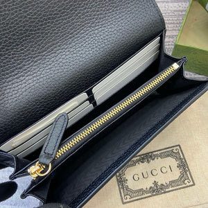 Gucci 815922 GG Emblem continental wallet Black - Default Title - View 8