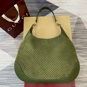 Gucci 815924 Gucci B Medium Shoulder Bag Green - Default Title - View 1