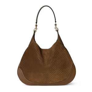 Gucci 815924 Gucci Body Suede Medium Shoulder Bag Brown - Default Title - View 1