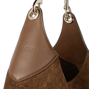 Gucci 815924 Gucci Body Suede Medium Shoulder Bag Brown - Default Title - View 4