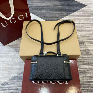 Gucci 815949 GG Emblem super mini bag Black - Default Title - View 2