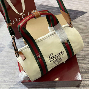 Gucci 816865 Small Printed Canvas Duffle Bag Off white - Default Title - View 11