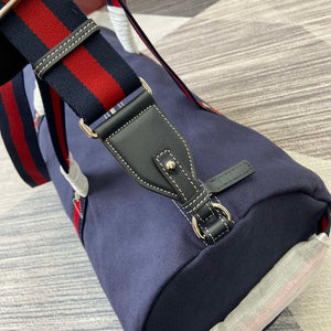 Gucci 816866 Large Printed Canvas Duffle Bag Dark Blue - Default Title - View 10