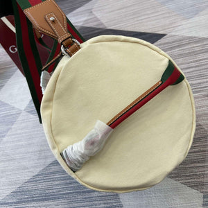 Gucci 816866 Large Printed Canvas Duffle Bag Off white - Default Title - View 3
