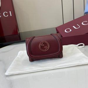 Gucci 818795 Gucci Blondie card case Wine Red - Default Title - View 1