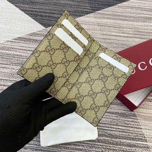 Gucci 818953 GG Emblem bi-fold embossed card case Brown - Default Title - View 7