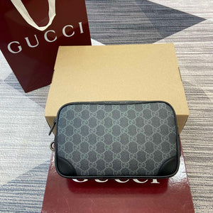 Gucci 821164 GG Emblem small toiletry case Black - Default Title - View 2