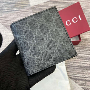 Gucci 821206 GG Emblem bi-fold wallet Black - Default Title - View 6
