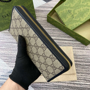Gucci 821803 GG Emblem Beige and Black mini wallet - Default Title - View 6
