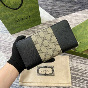 Gucci GG Emblem Black and Beige 821803 mini wallet - Default Title - View 4