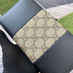 Gucci GG Emblem Black and Beige 821803 mini wallet - Default Title - View 9