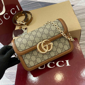 Gucci 826761 Gucci Go Small Shoulder Bag Brown PVC - Default Title - View 5