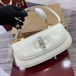 Gucci 827750 Gucci Bamboo Diva Medium Bag White - Default Title - View 5