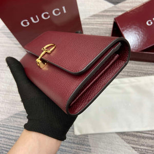 Gucci 828147 Gucci Softbit Continental Wallet Ancora red - Default Title - View 5