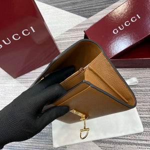 Gucci 828147 Gucci Softbit Continental Wallet Brown - Default Title - View 10