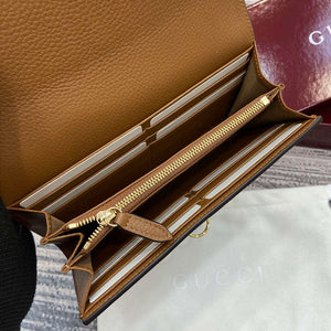 Gucci 828147 Gucci Softbit Continental Wallet Brown - Default Title - View 9