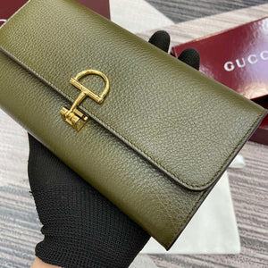 Gucci 828147 Gucci Softbit Continental Wallet Dark Green - Default Title - View 5