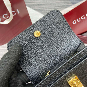 Gucci 828148 Gucci Softbit Card Case Black - Default Title - View 8