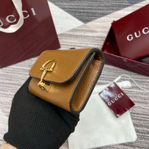 Gucci 828148 Gucci Softbit Card Case Brown - Default Title - View 5