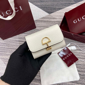 Gucci 828148 Gucci Softbit Card Case White - Default Title - View 1
