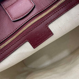 Gucci 833660 Gucci 73 Medium Bucket Bag Ancora Red smooth leather - Default Title - View 10
