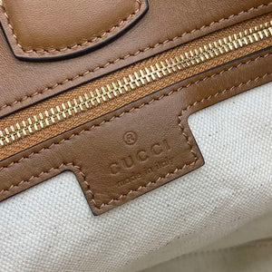 Gucci 833660 Gucci 73 Medium Bucket Bag Brown Suede - Default Title - View 11