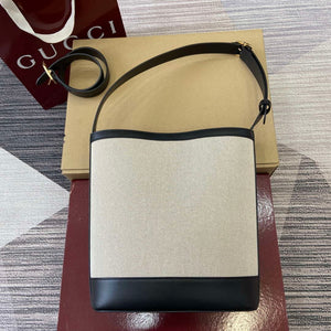 Gucci 833660 Gucci 73 Medium Bucket Bag Natural canvas - Default Title - View 2