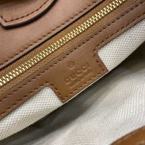 Gucci 833665 Gucci 73 Small Bucket Bag Brown Leather - Default Title - View 10