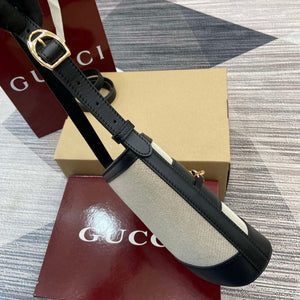 Gucci 833665 Gucci 73 Small Bucket Bag Natural Canvas - Default Title - View 3