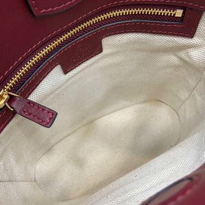 Gucci 833665 Gucci 73 Small Bucket Bag Red Leather - Default Title - View 7
