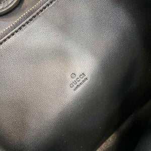 Gucci 834981 Gucci B medium Shoulder Bag Black Velvet Embossed - Default Title - View 9