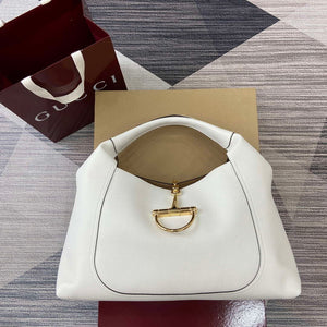 Gucci 837466 Gucci Softbit Maxi Shoulder Bag White - Default Title - View 1