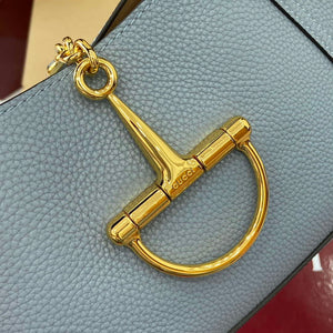 Gucci 837467 Gucci Softbit Medium Top Handle Bag Gray blue - Default Title - View 7