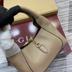 Gucci 837467 Gucci Softbit Medium Top Handle Bag Taupe grainy - Default Title - View 8
