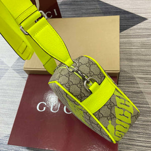Gucci 839380 Medium Crossbody Bag With Print Acid green - Default Title - View 11
