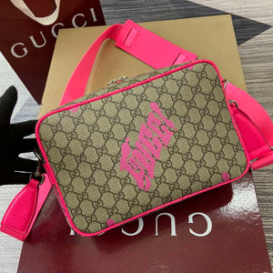 Gucci 839380 Medium Crossbody Bag With Print Bright pink - Default Title - View 5