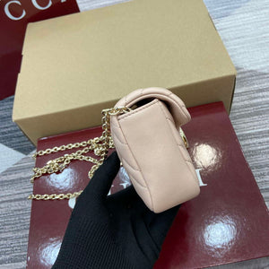 Gucci 841290 GG Marmont Mini Shoulder Bag Light pink - Default Title - View 4