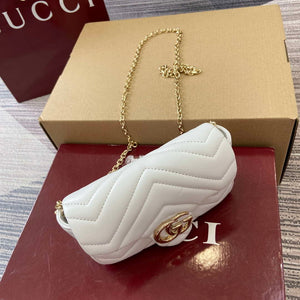 Gucci 841290 GG Marmont Mini Shoulder Bag White - Default Title - View 4