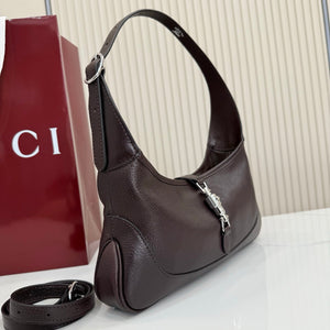 Gucci 863137 Jackie Slim Medium Shoulder Bag Dark Brown - Default Title - View 2