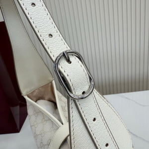 Gucci 863137 Jackie Slim Medium Shoulder Bag Ivory GG canvas - Default Title - View 8