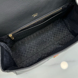 Gucci 875018 Paparazzo Medium Top Handle Bag Black - Default Title - View 11