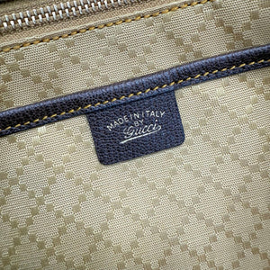 Gucci 875018 Paparazzo Medium Top Handle Bag Sand and dark brown GG canvas - Default Title - View 12