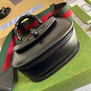 Gucci Bamboo1947 Mini top handle bag 686864 Black - Default Title - View 7