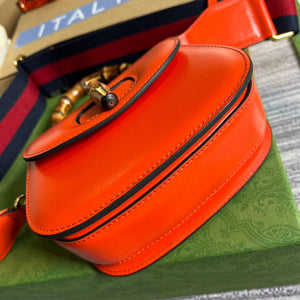 Gucci Bamboo1947 Mini top handle bag 686864 Red - Default Title - View 7